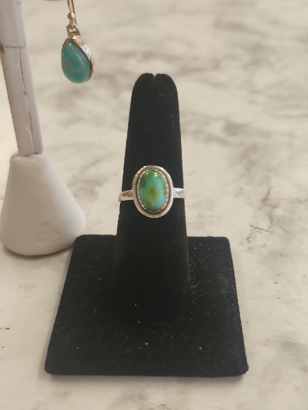 Sterling Silver and Senoran Gold Turquoise Ring